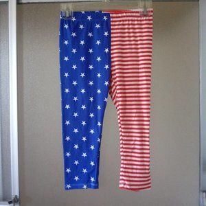 Epic Threads Cropped Leggings American Kid's Sz Large